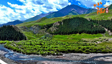 張掖：春雪落祁連 山水繪新景