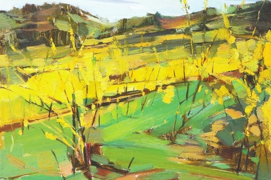 秦嶺連翹花?！灿?畫(huà)〕