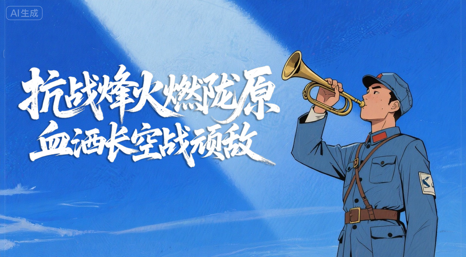 【甘快看】AI手繪|抗戰(zhàn)烽火燃隴原 血灑長(zhǎng)空戰(zhàn)頑敵